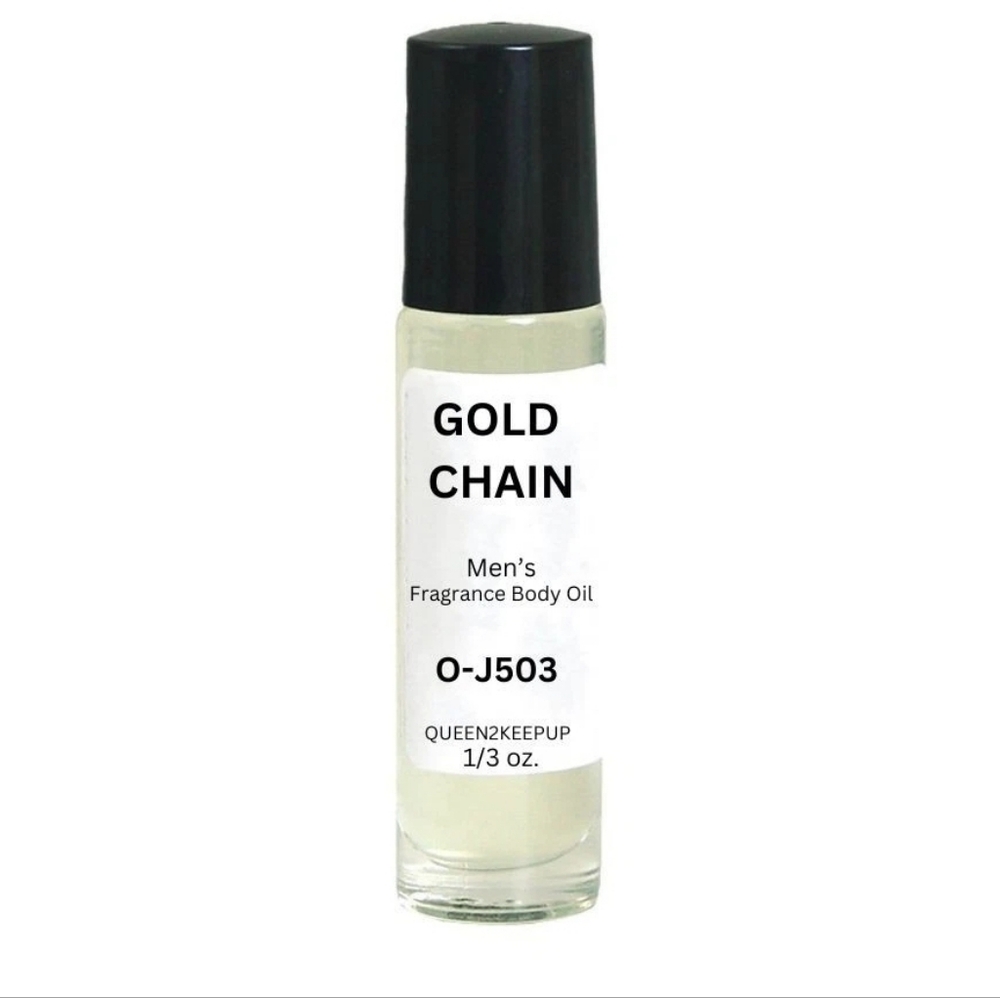 Gold Chain (Men) Body Oil 10 ml Fragrance Pure Uncut 1/3 oz Roll-On Scent